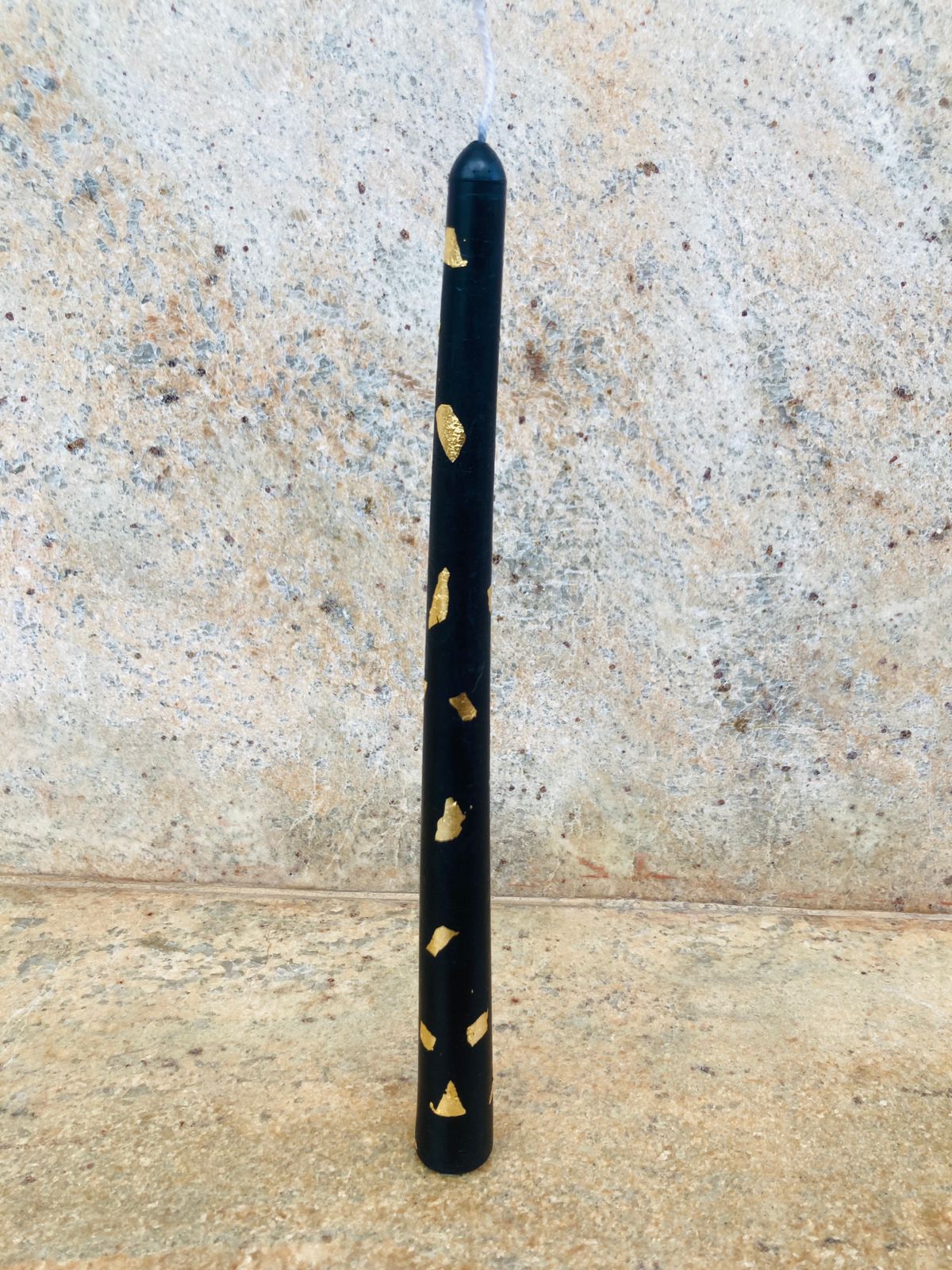 Mystery – Trio of Black & Gold Foil Textured Candles